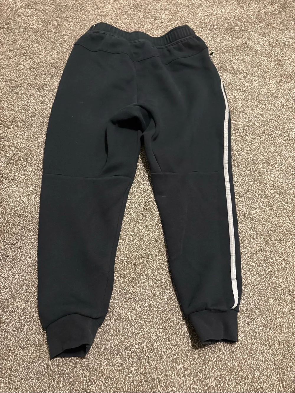 Nike Black Kids Joggers with White Side Stripe